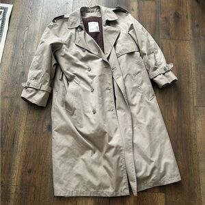 London Towne Classic Women's Tan Trench Coat